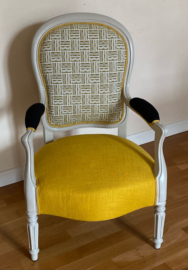Fauteuil Victoria, style Louis Philippe
