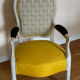 Fauteuil Victoria, style Louis Philippe