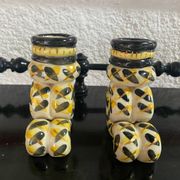 Vintage Handmade Candlestick Duo