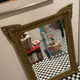 Antique golden mirror of Louis Philippe nineteenth century