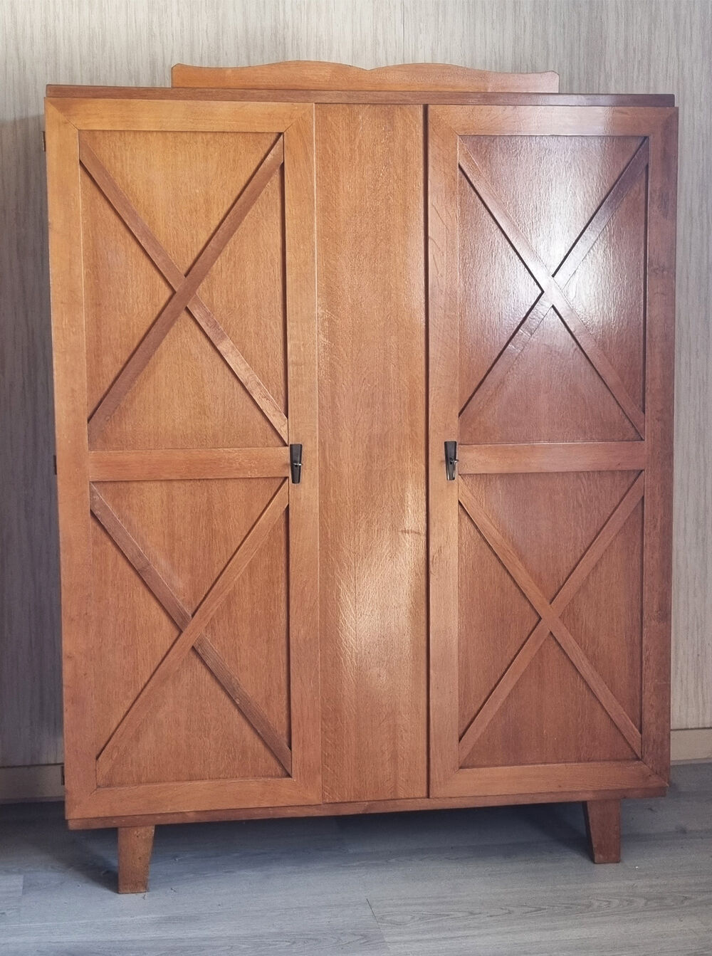 Vintage wardrobe wardrobe oak, 50s