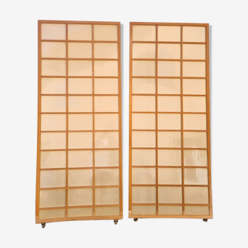 Pair of japanese panels