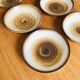Set of six hollow plates in Longchamp sandstone