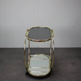 Mid-Century Coctail Serving Bar Table made of Brass, 1970s, Germany