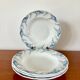 set of 4 soup plates in Lunéville Iron Earth, "Angèle" model, 19th century