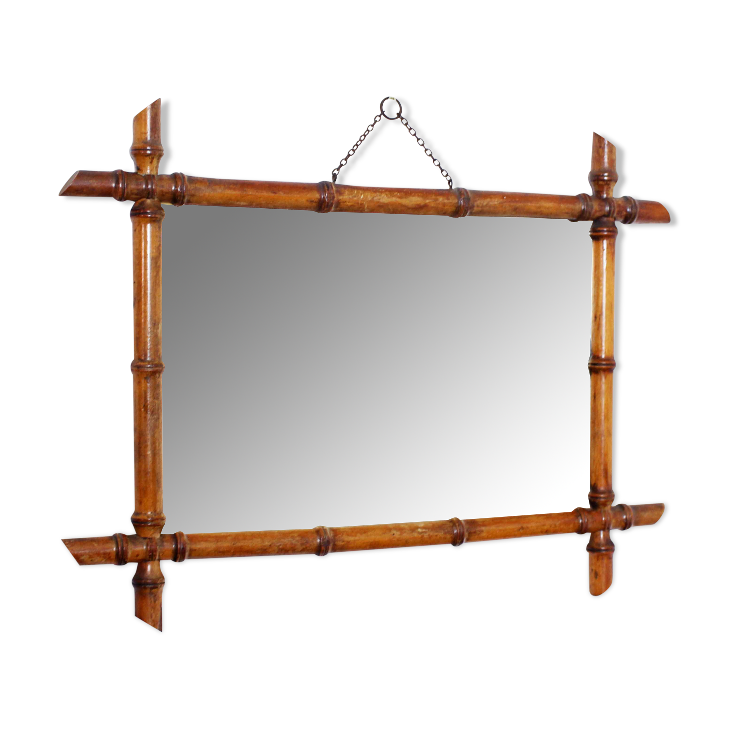 Vintage "bamboo" mirror