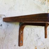 Vintage bent wood wall shelf circa 60