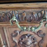 Armoire 2 corps style Henry 2 en noyer