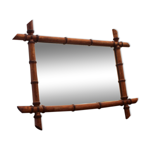 Miroir bois imitation
