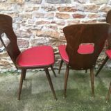 Suite of 4 Baumann chairs, Gentian model