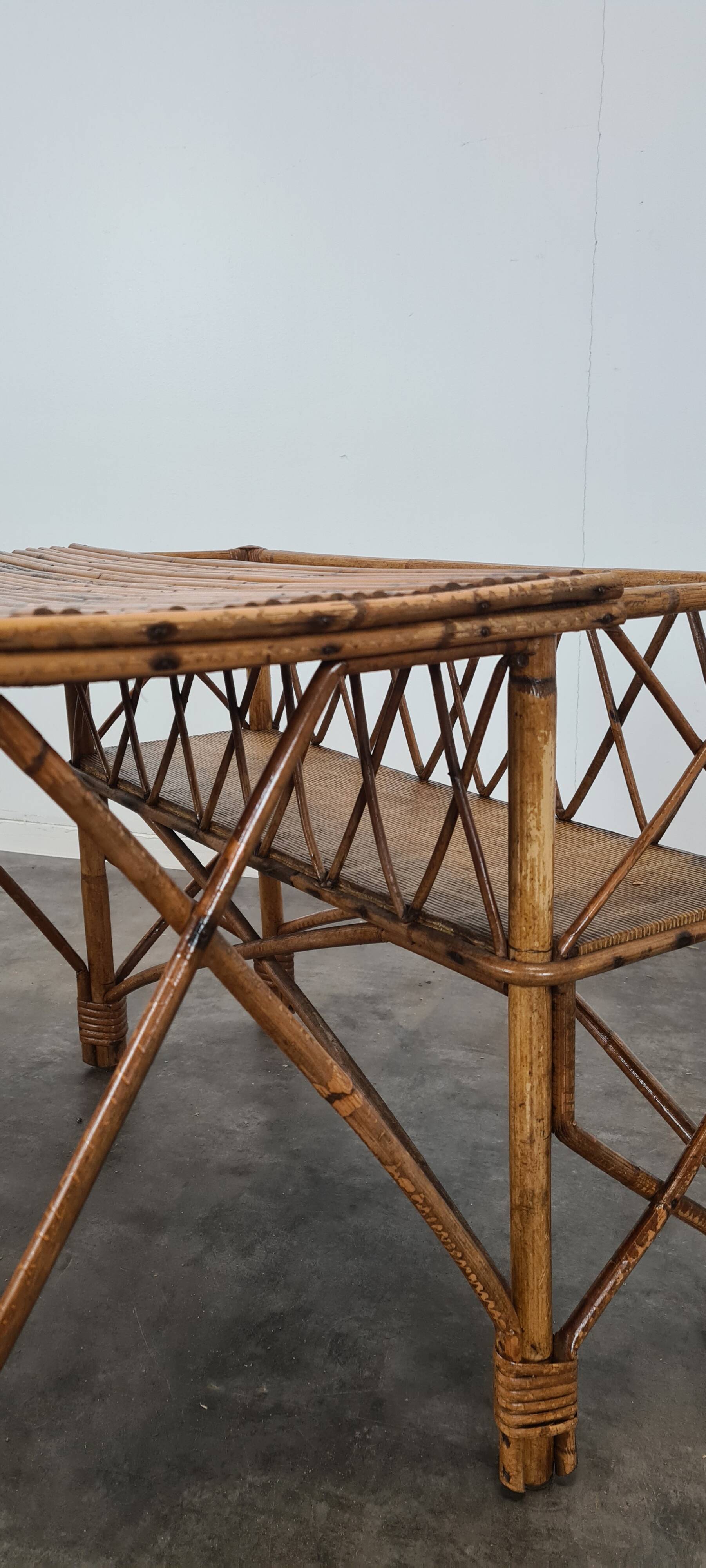 Rattan coffee table