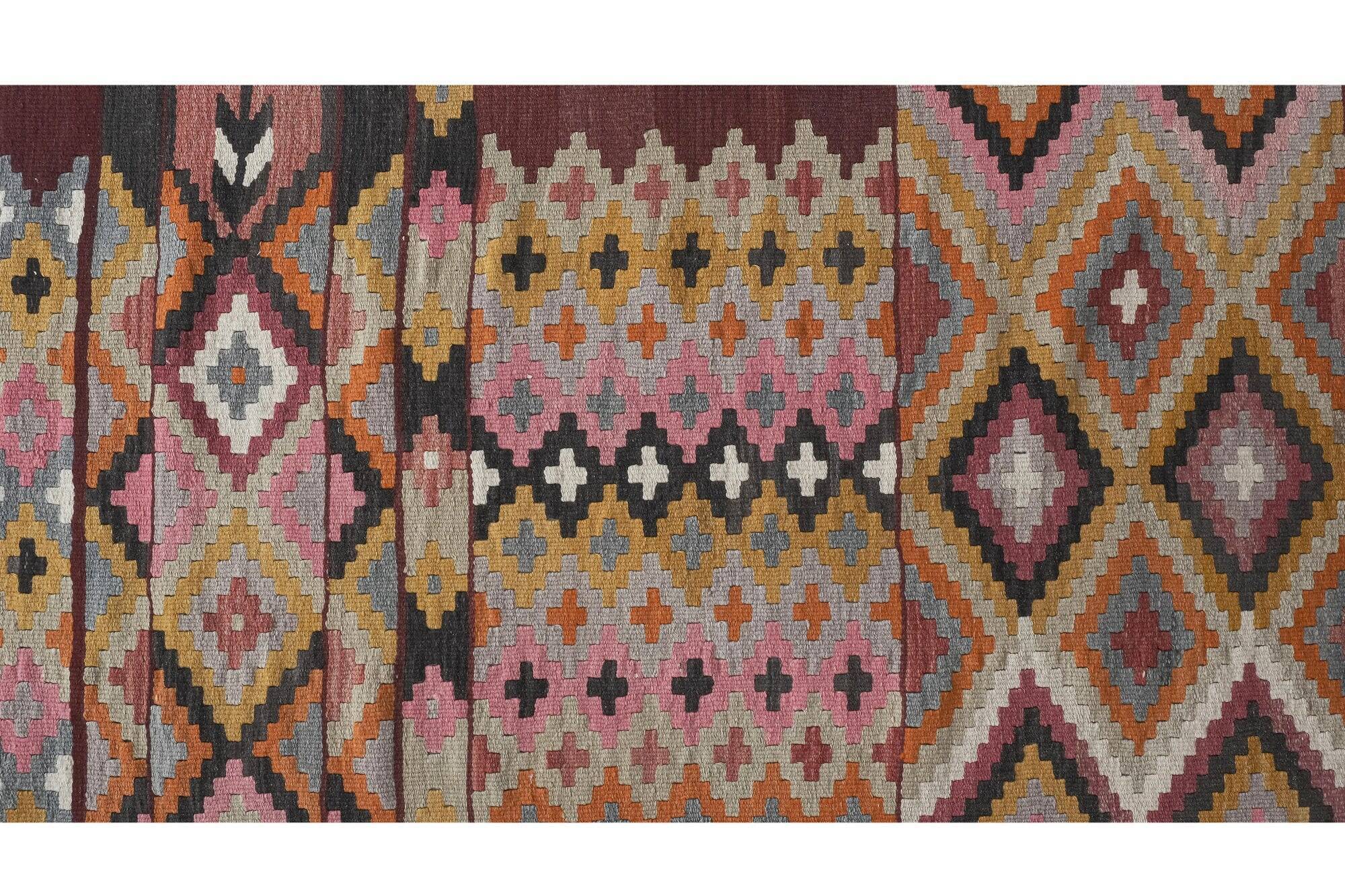 Vintage Turkish hallway rug 77x454 cm