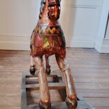 wooden rocking horse