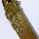 Paper cut opens letter bronze gothic gargoyle signed M. Arvisonet