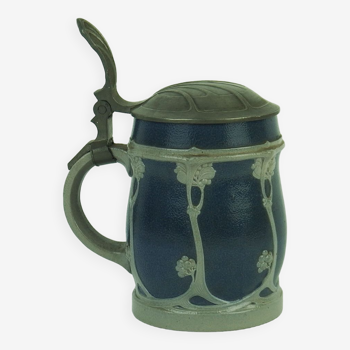 Art Nouveau stoneware mug