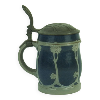 Art Nouveau stoneware mug