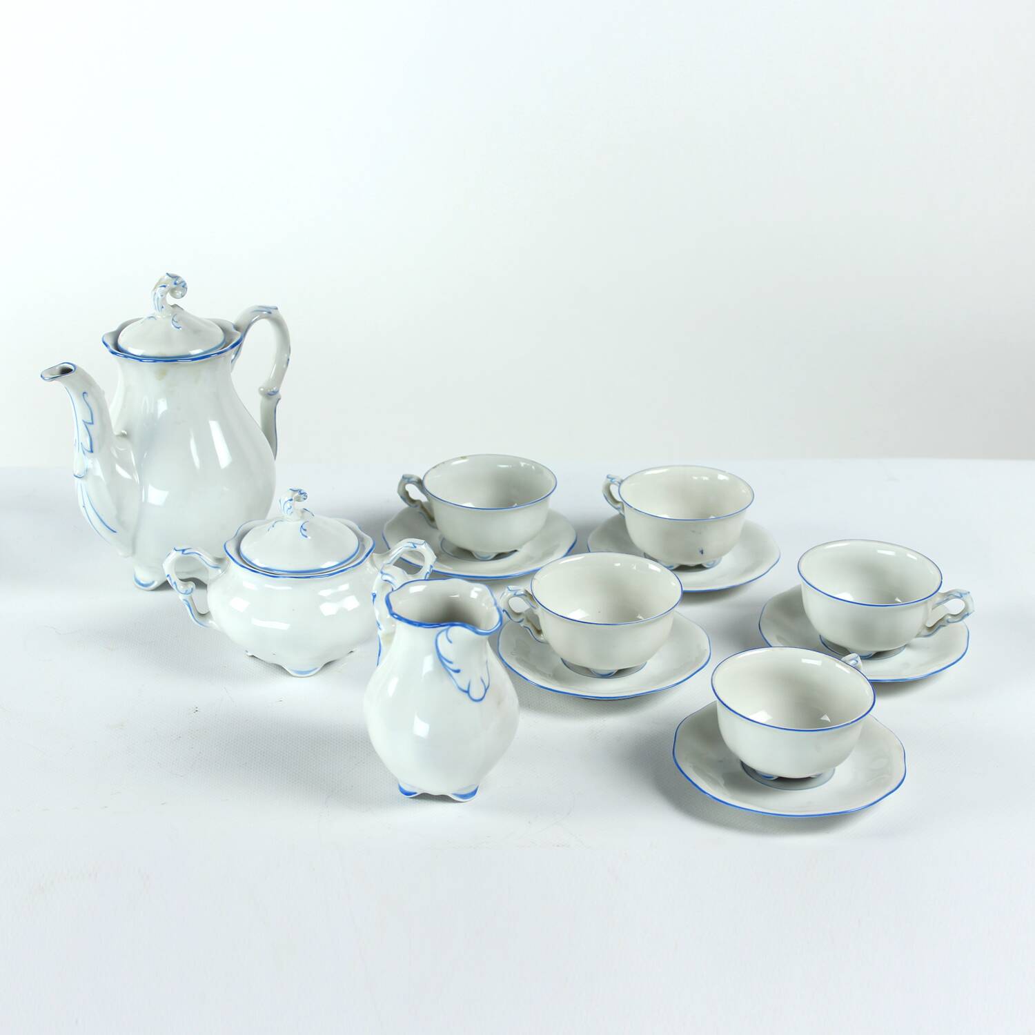Tea / Coffee Porcelain Set By Pirkenhammer Brezova, 1950s