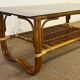 Bamboo and rattan coffee table
