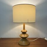 Lampe de table en bois clair, 1980, style minimaliste