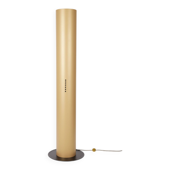 Gold metal floor lamp Massimo and Lella Vignelli