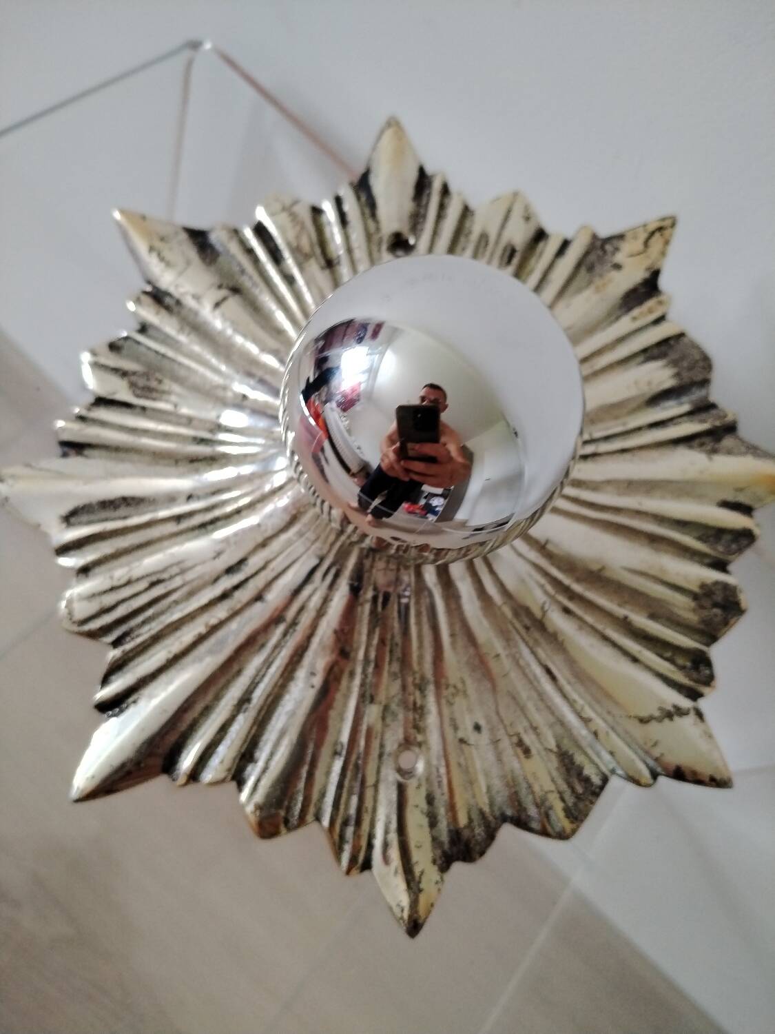 Superb Vintage Soleil mirror wall light