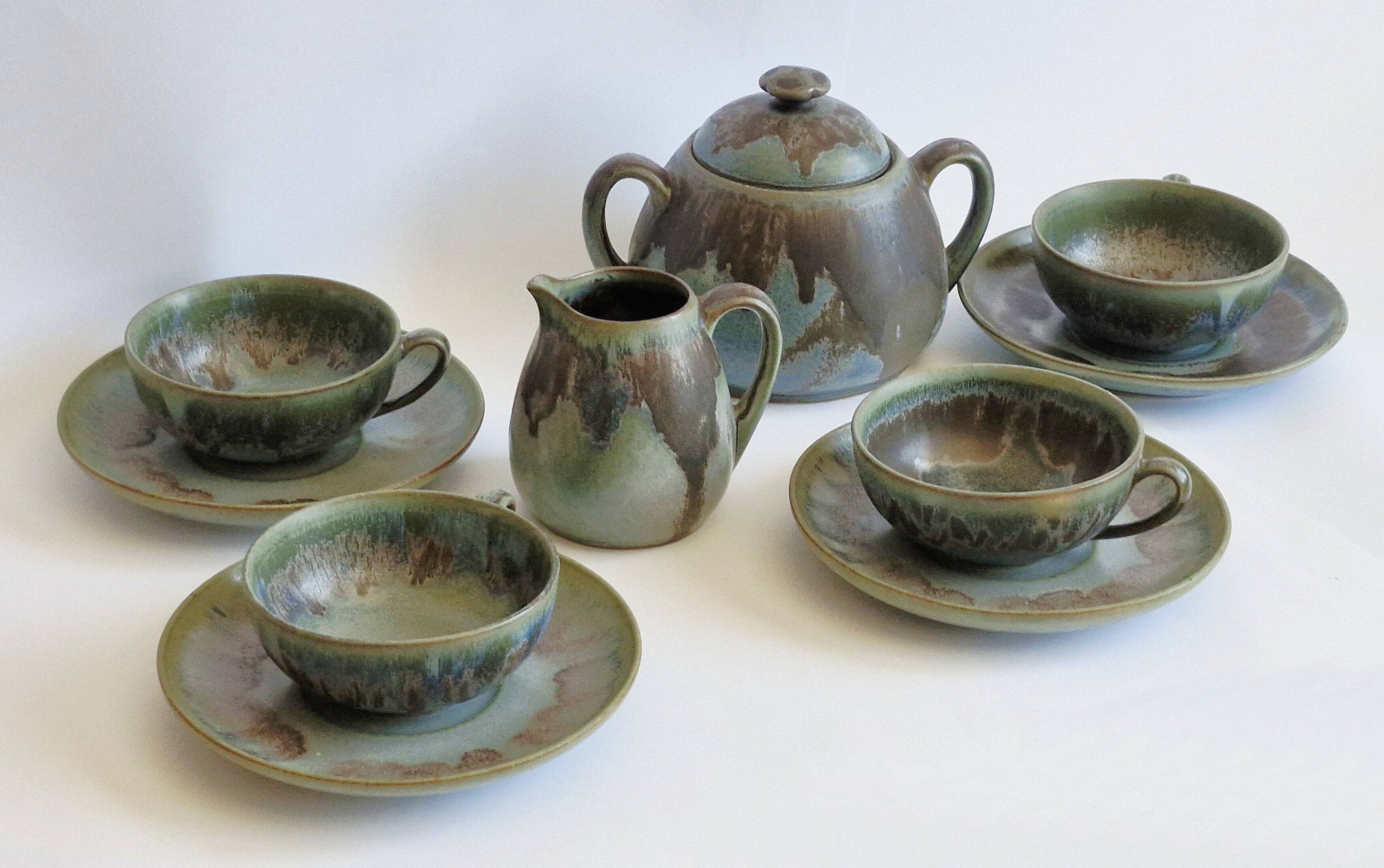 Denbac stoneware coffee set