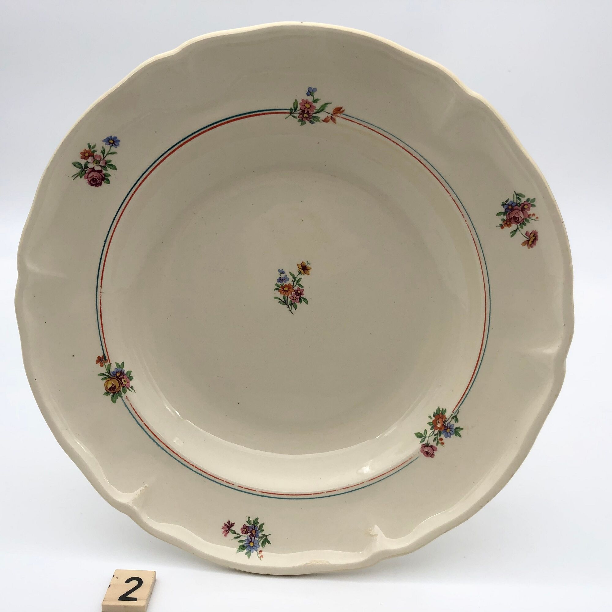 6 hollow plates "Moulin des Loups - Beauce model"