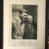 Portrait Charles Lindbergh with frame