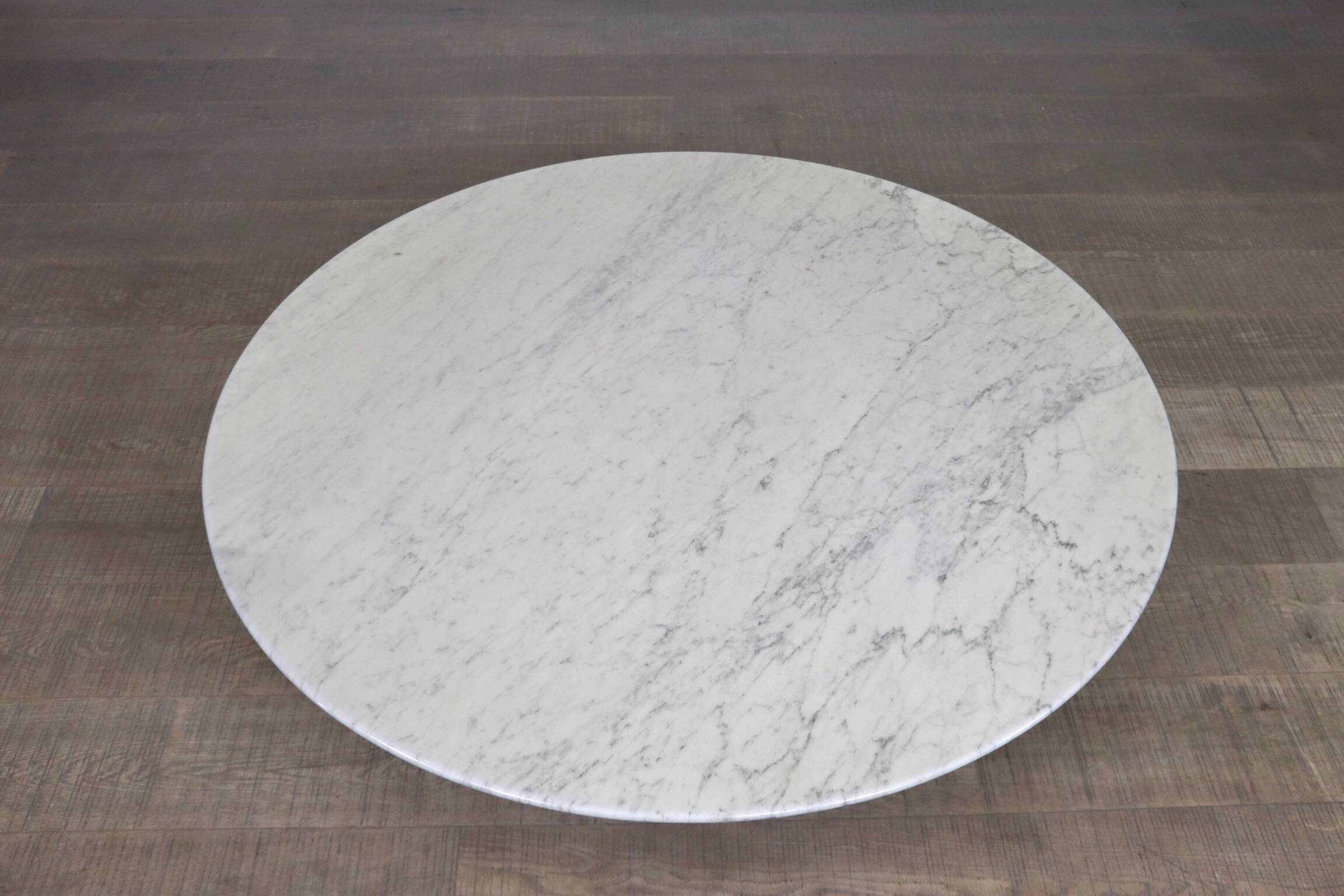 Vintage Marble Tulip Coffee Table By Eero Saarinen For Knoll, 1970s
