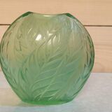 Vase Lalique vert