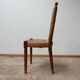 Set of 14 mid-century french rush farmhouse dining chairs