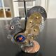 Copper rooster candle holder