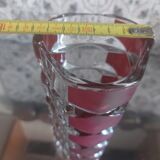 Vintage vase, 1970s, chiseled facets