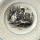 Série complète 12 assiettes Digoin Sarreguemines – Les 12 mois (1900-1920)