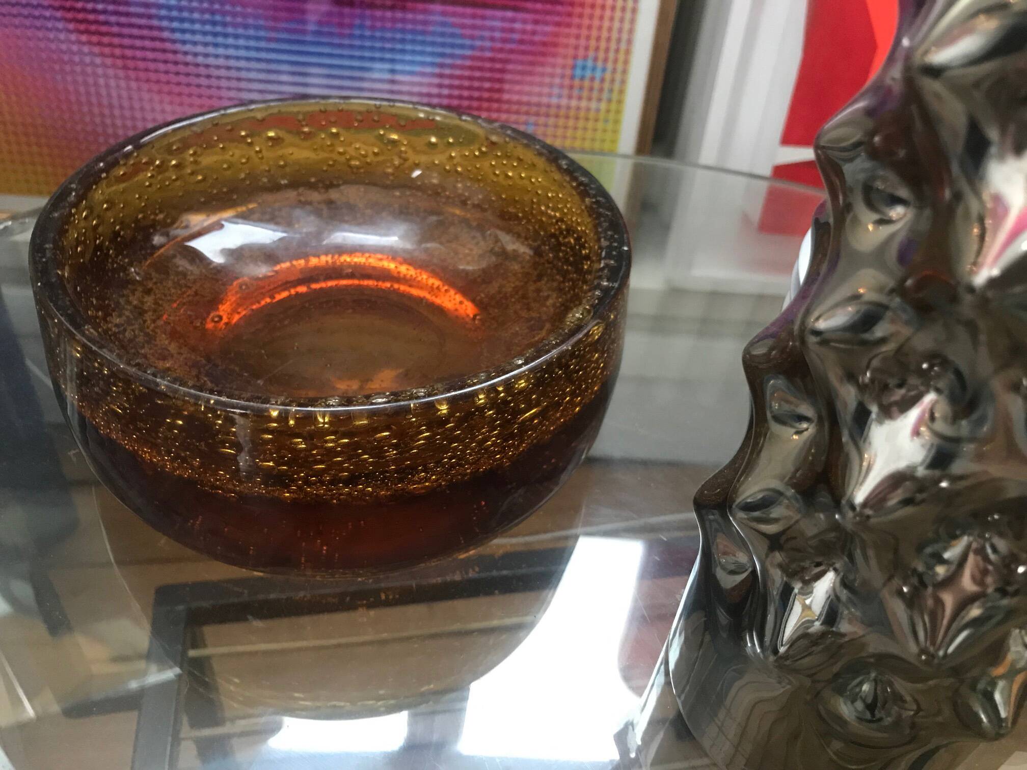 Vintage Cup • Bubble Glass • Biot Glassworks • 1960