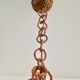 Suspension boule en rotin 1970