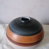 Signed ceramic ball vase