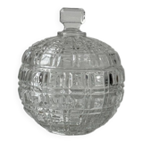 Chiseled crystal sugar bowl