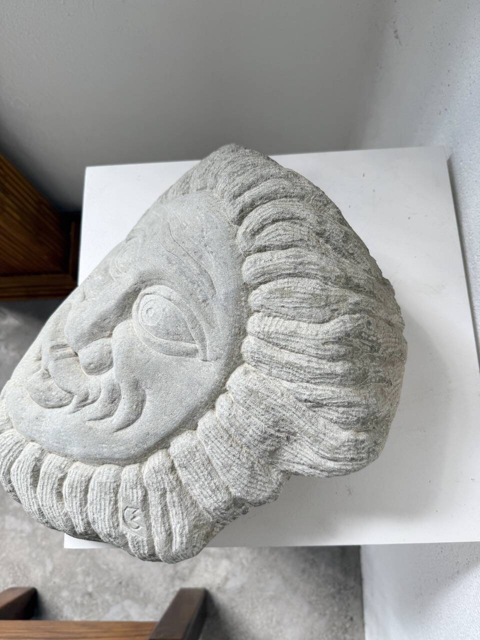 Stone sculpture 1950 face