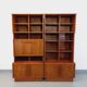 Vintage Scandinavian double bookcase in teak from the 60s