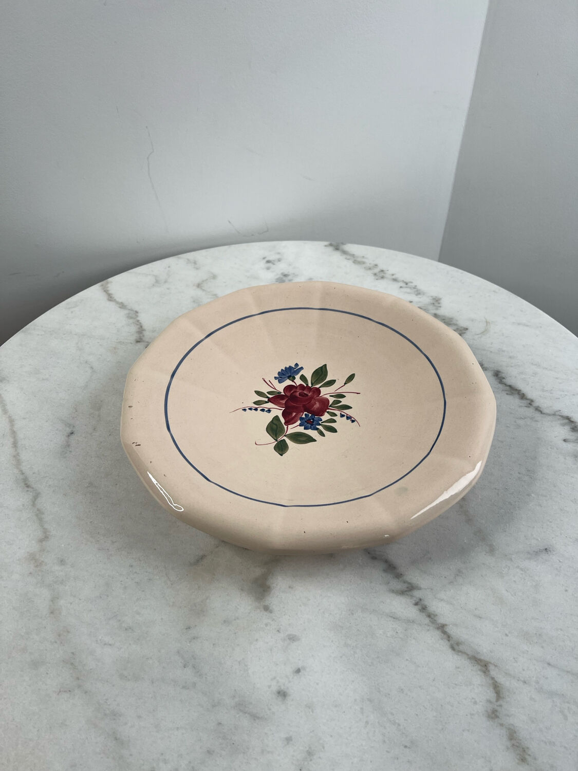 Large serving dish Sarreguemines Vosges