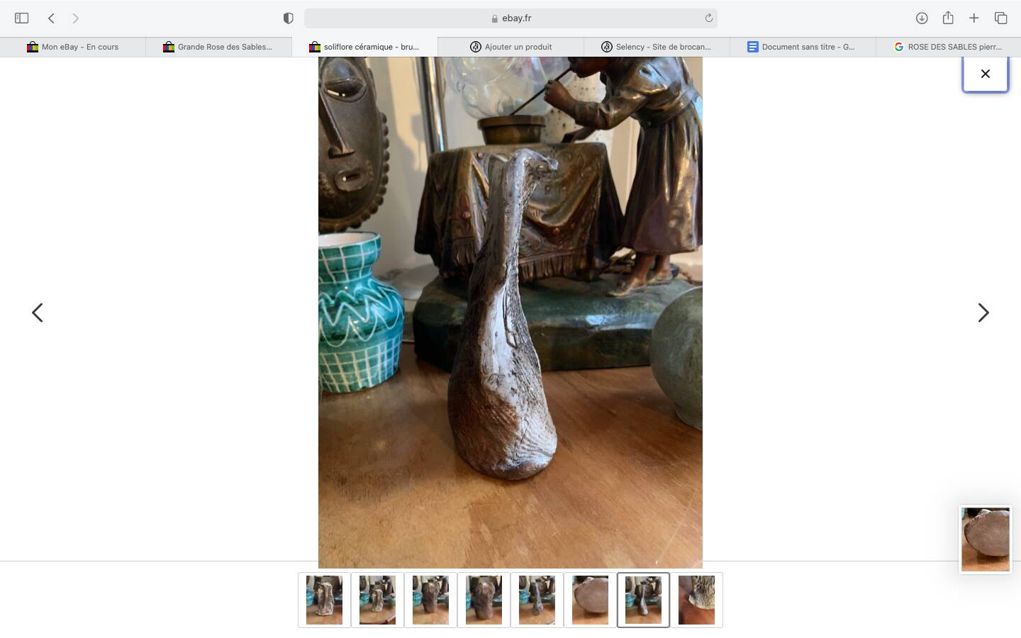 Ceramic soliflore - Brutalist - shaped piece