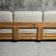 Sofa - daybed and armchair by Maison Regain 60/70 in vintage elm