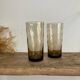 6 LUMINARC France smoked glasses