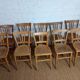 Ensemble de 10 chaises bistrot années 1950-60 vintage Luterma