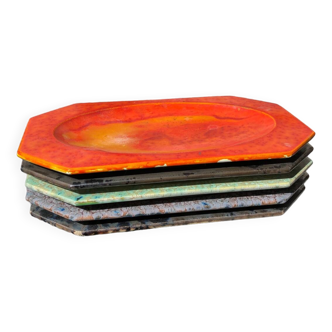 Art deco dishes by Gilliot & Compagnie