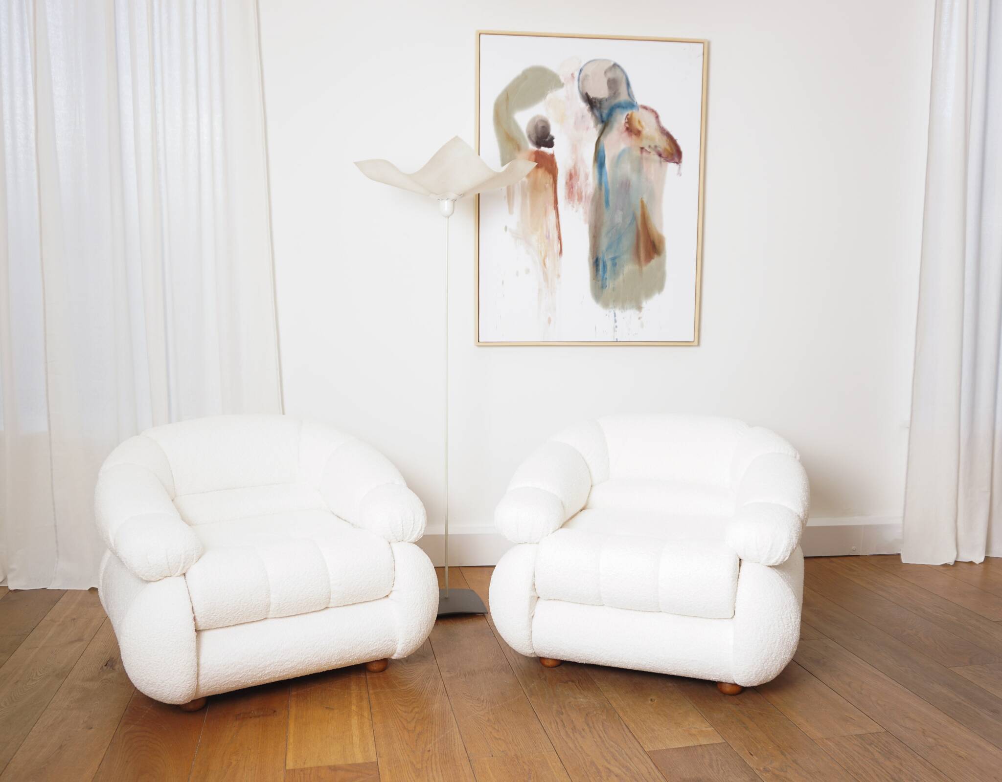 Paire de fauteuils Space Age d'Adriano Piazzesi, 1970