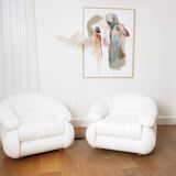 Paire de fauteuils Space Age d'Adriano Piazzesi, 1970