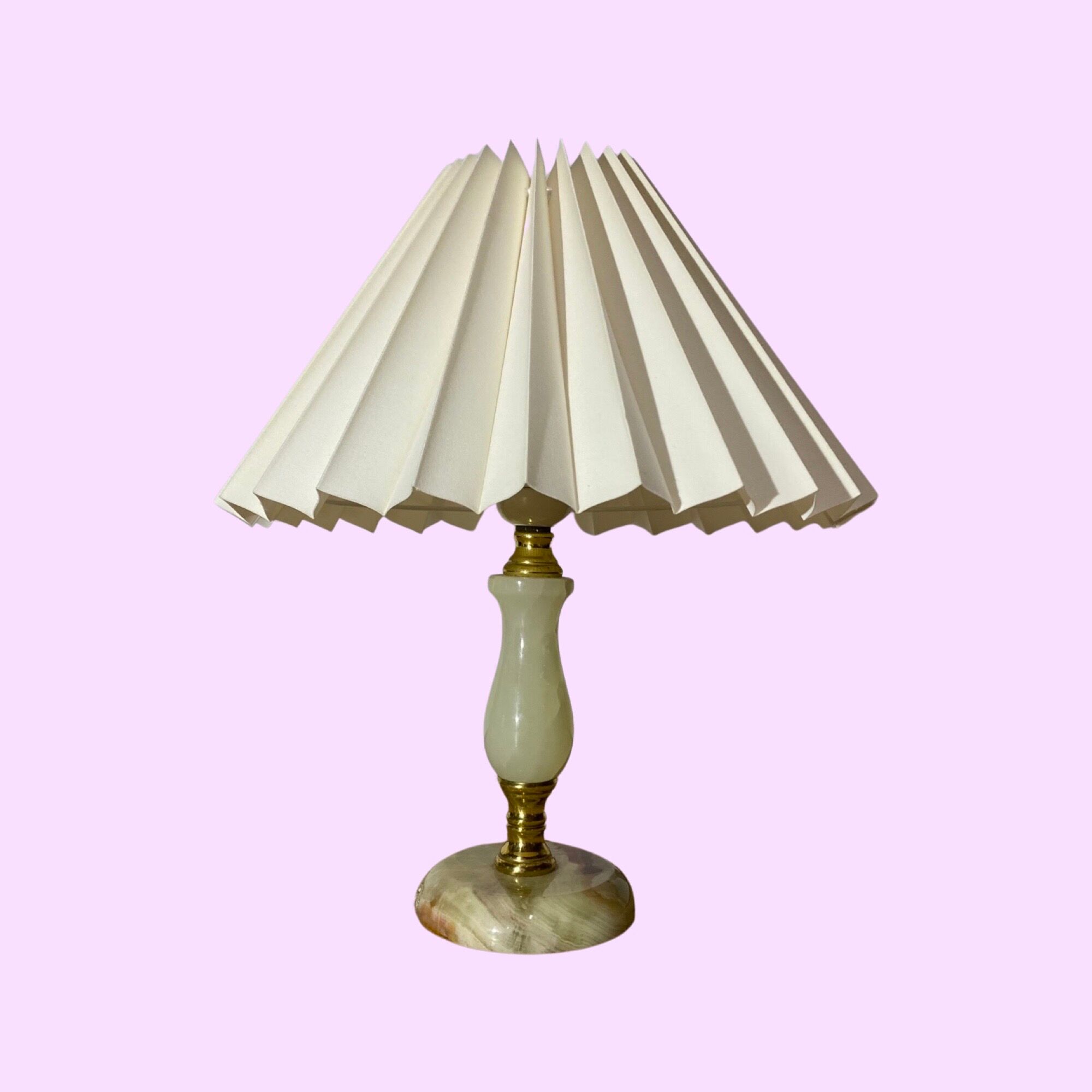 1960s green marble table lamp from denmark | vintage desk lamp green marble with brass mid-century