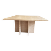 Travertine coffee table